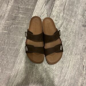 Skechers luxe Foam, Sandals, brown, size 9